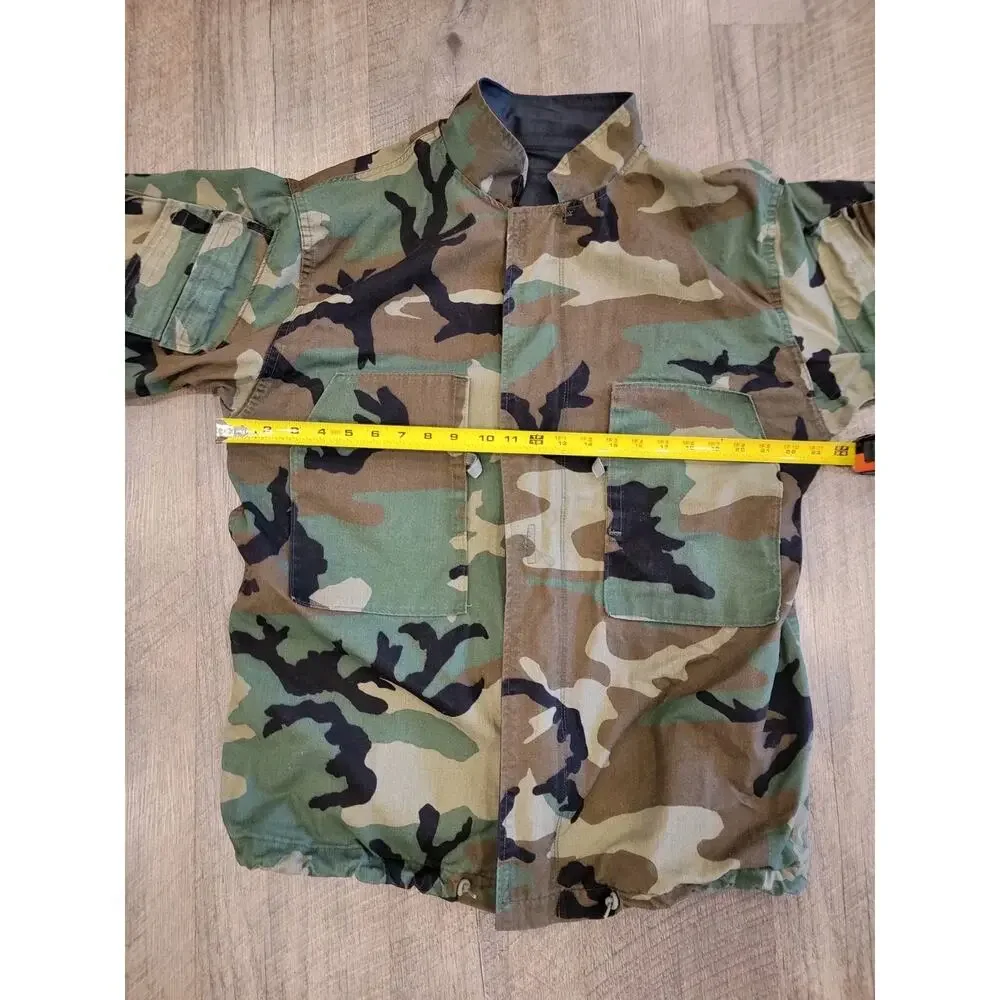 Military Jacket Suit Chemical Protective Class 1 Woodland Camo US Army Size M